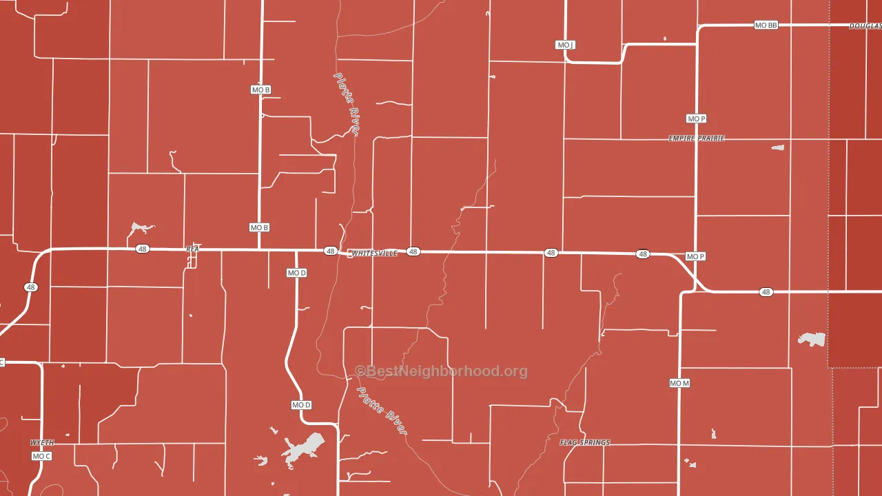 Rea, MO block-group political-lean map