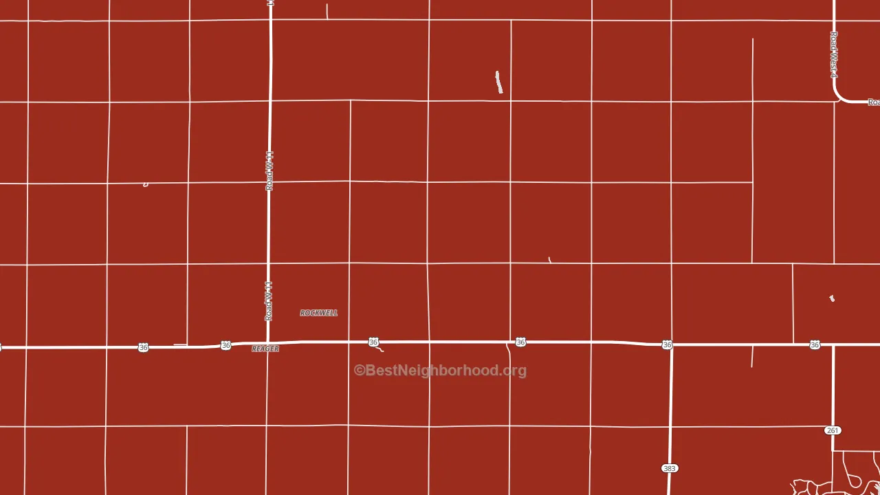 Reager, KS block-group political-lean map