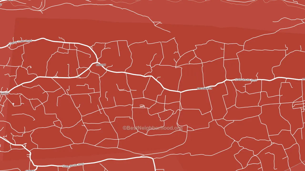 Rebuck, PA block-group political-lean map