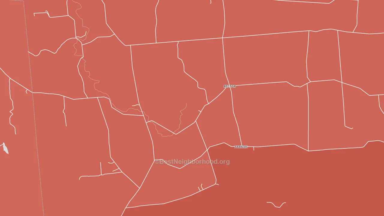 Rector, NY block-group political-lean map