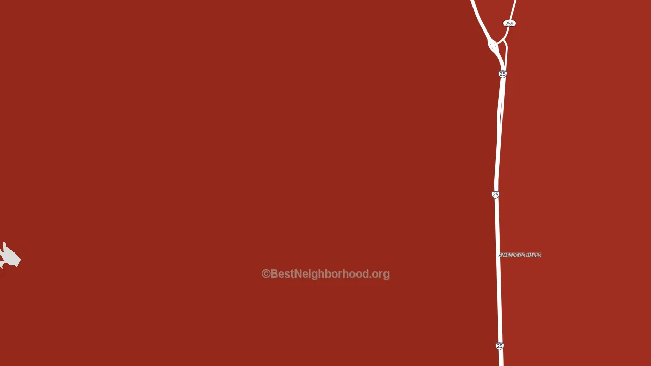Red Buttes Village, WY block-group political-lean map