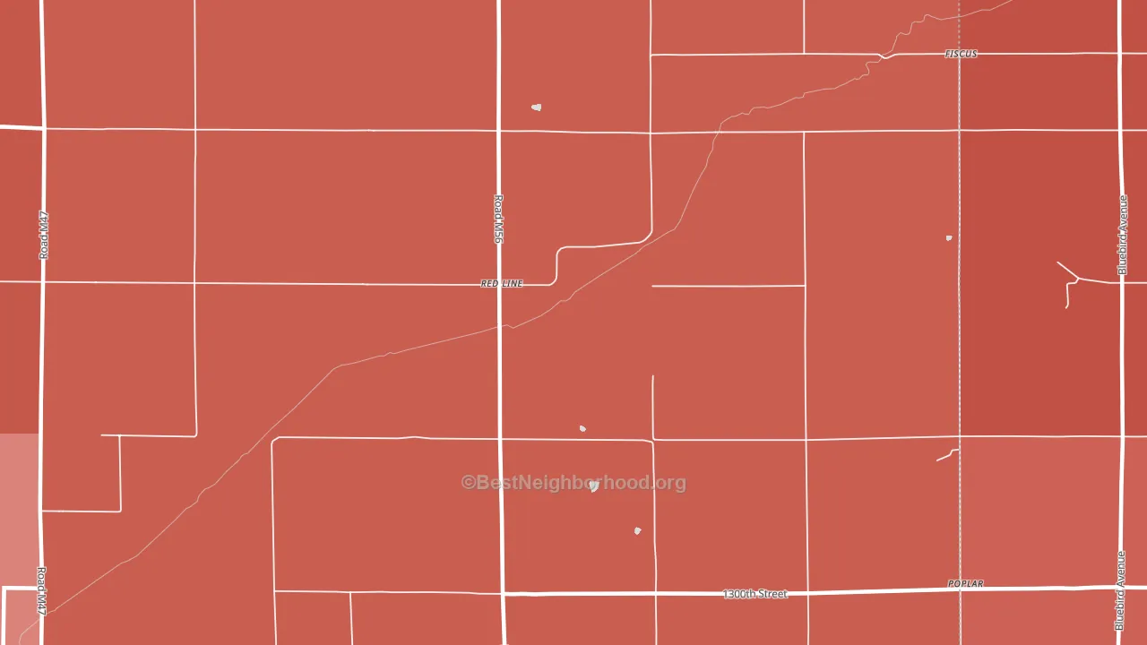 Red Line, IA block-group political-lean map