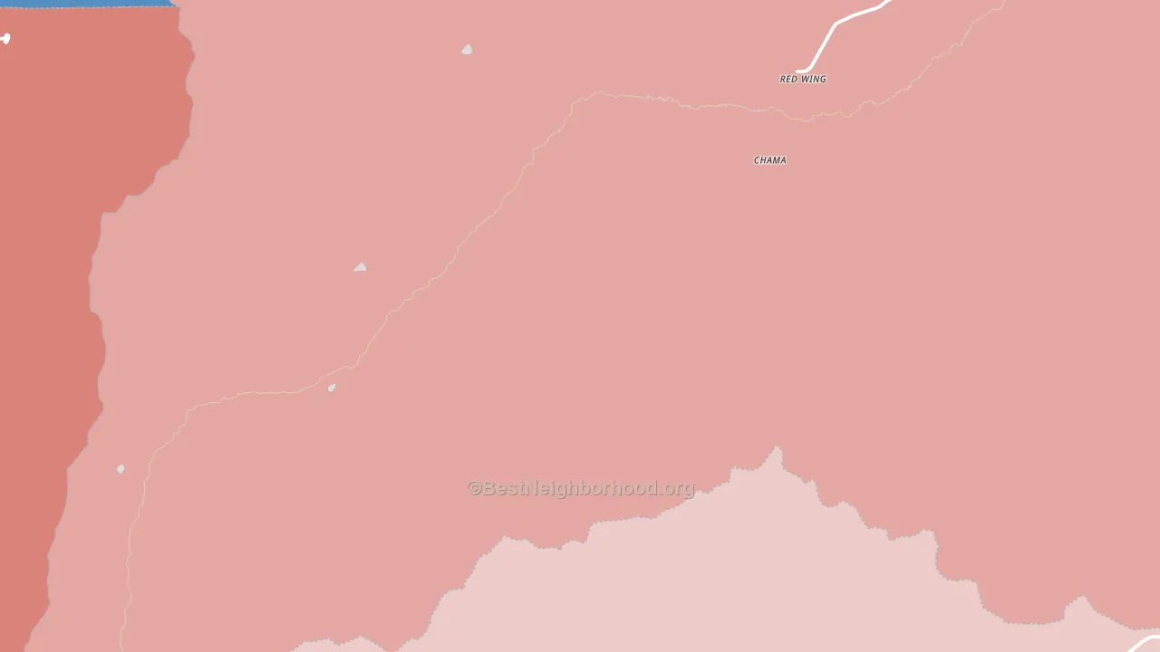 Red Wing, CO block-group political-lean map