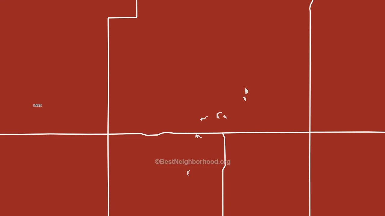 Redbird, NE block-group political-lean map