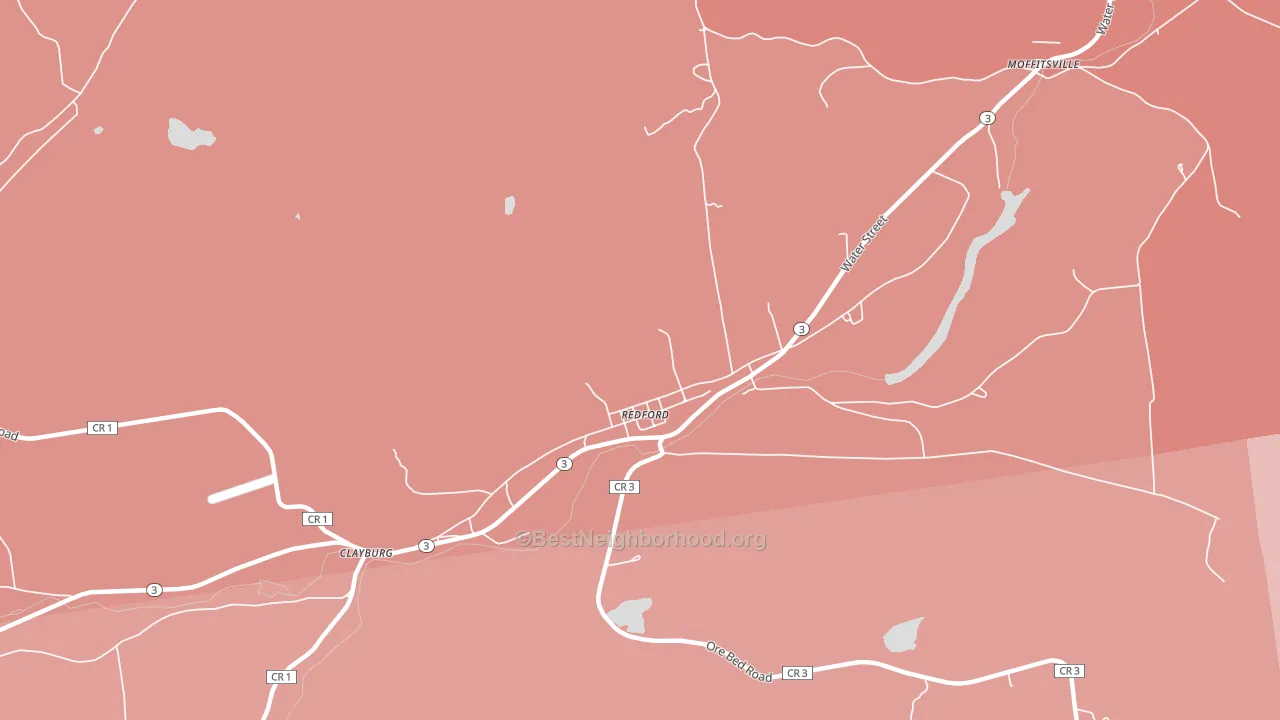 Redford, NY block-group political-lean map