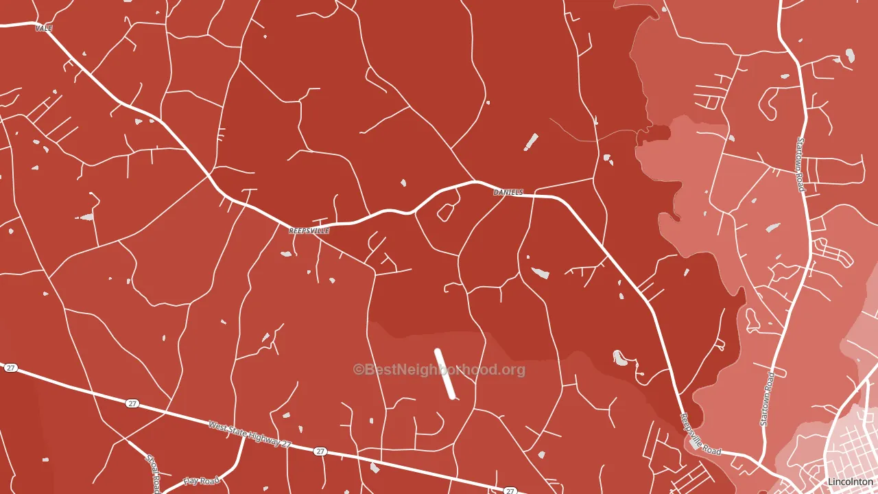 Reepsville, NC block-group political-lean map