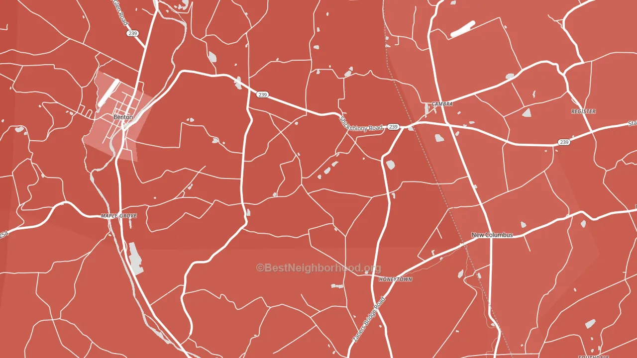 Register, PA block-group political-lean map