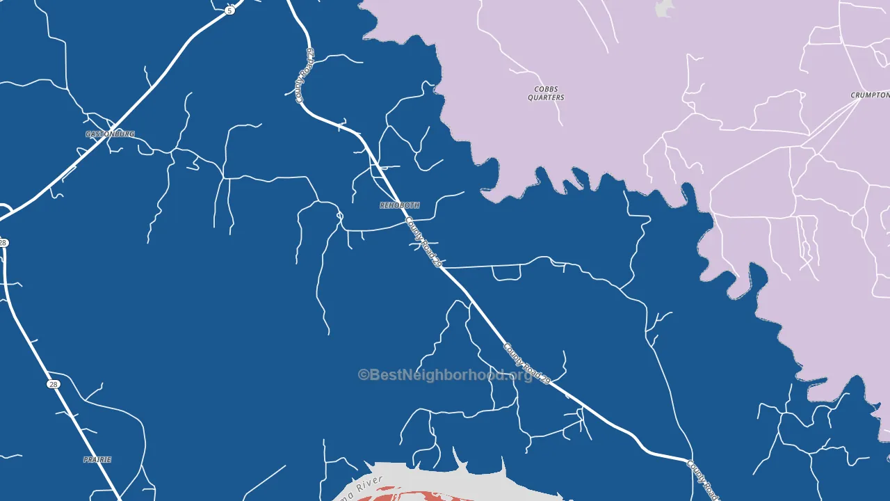 Rehoboth, AL block-group political-lean map