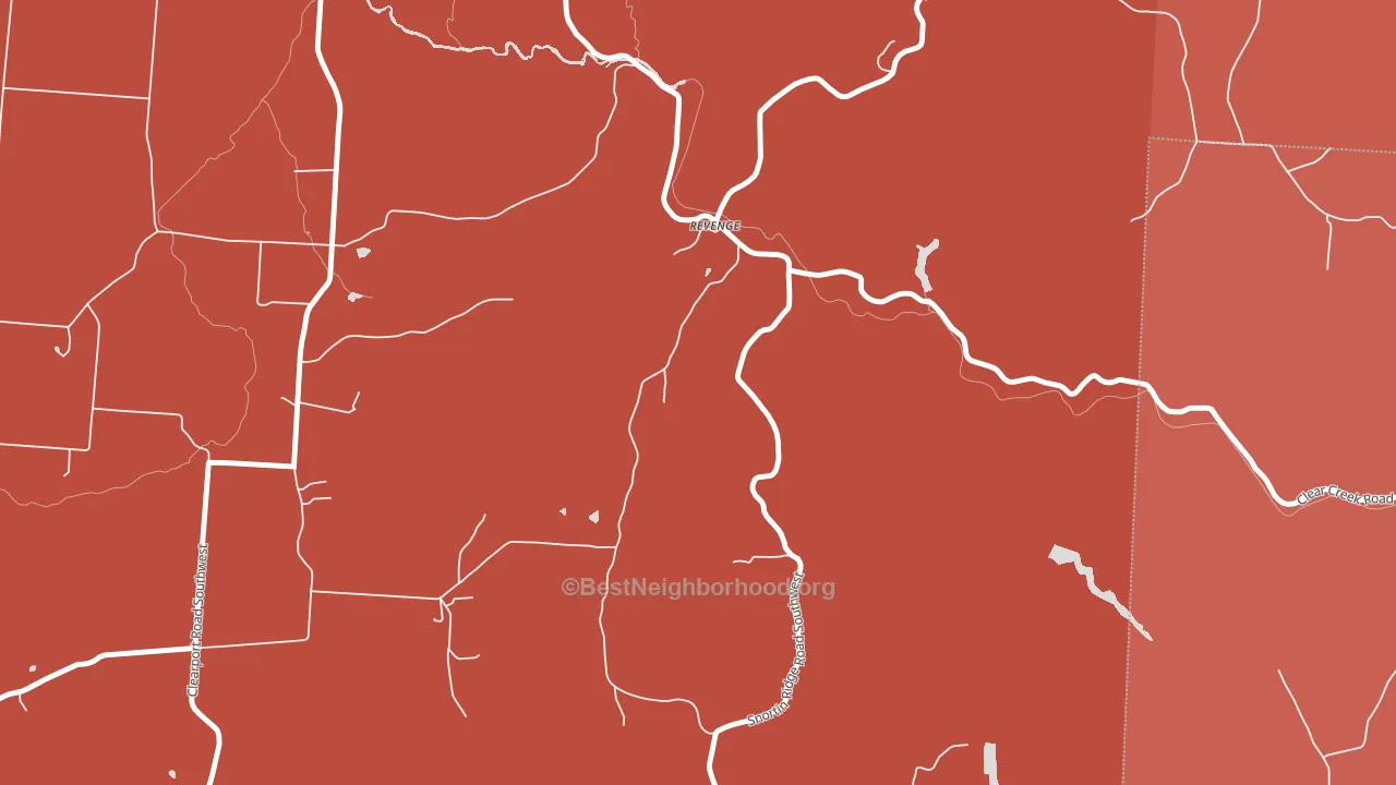 Revenge, OH block-group political-lean map