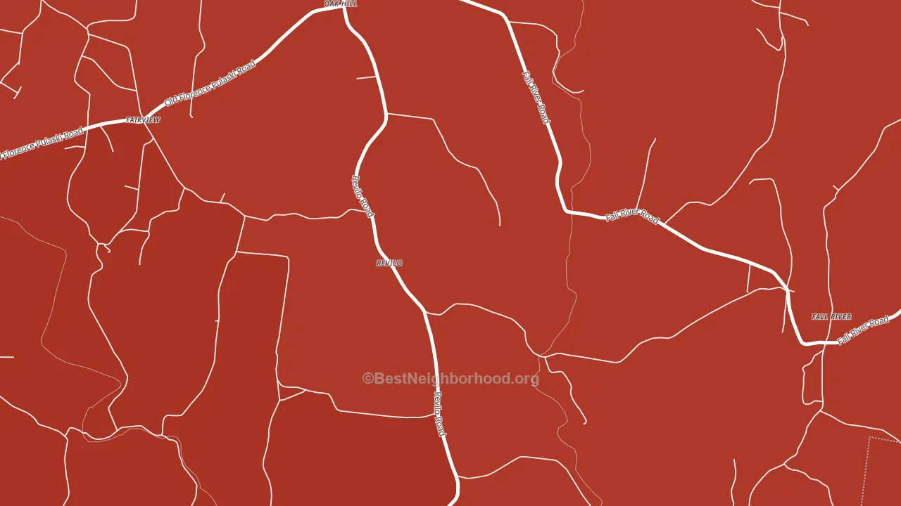 Revilo, TN block-group political-lean map