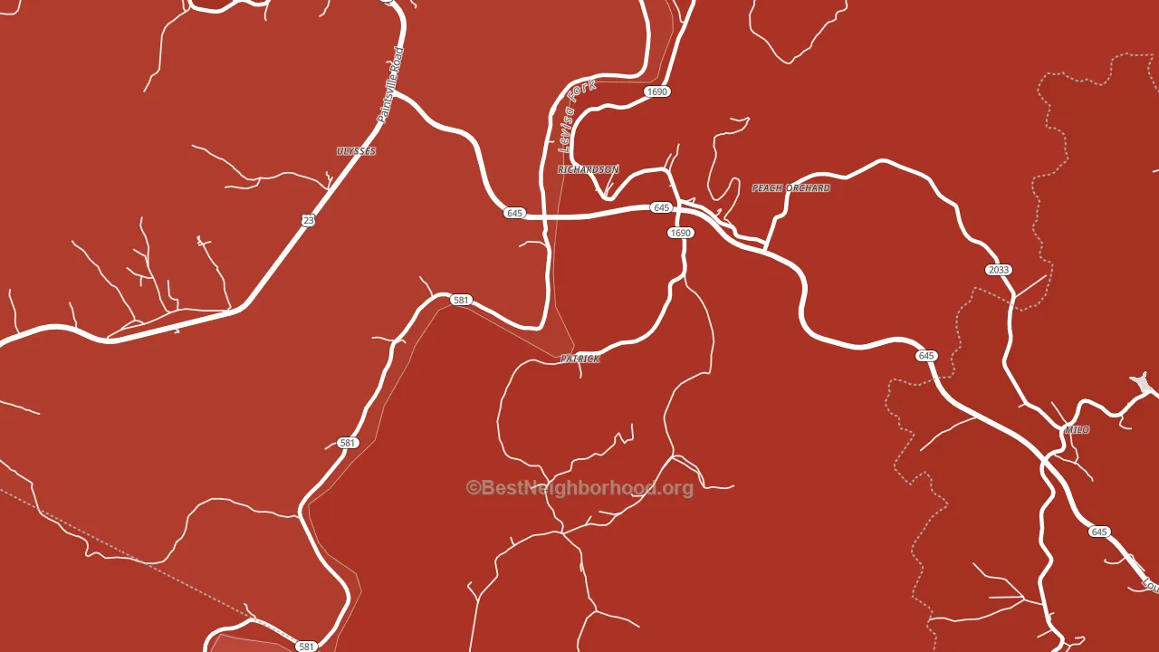 Richardson, KY block-group political-lean map