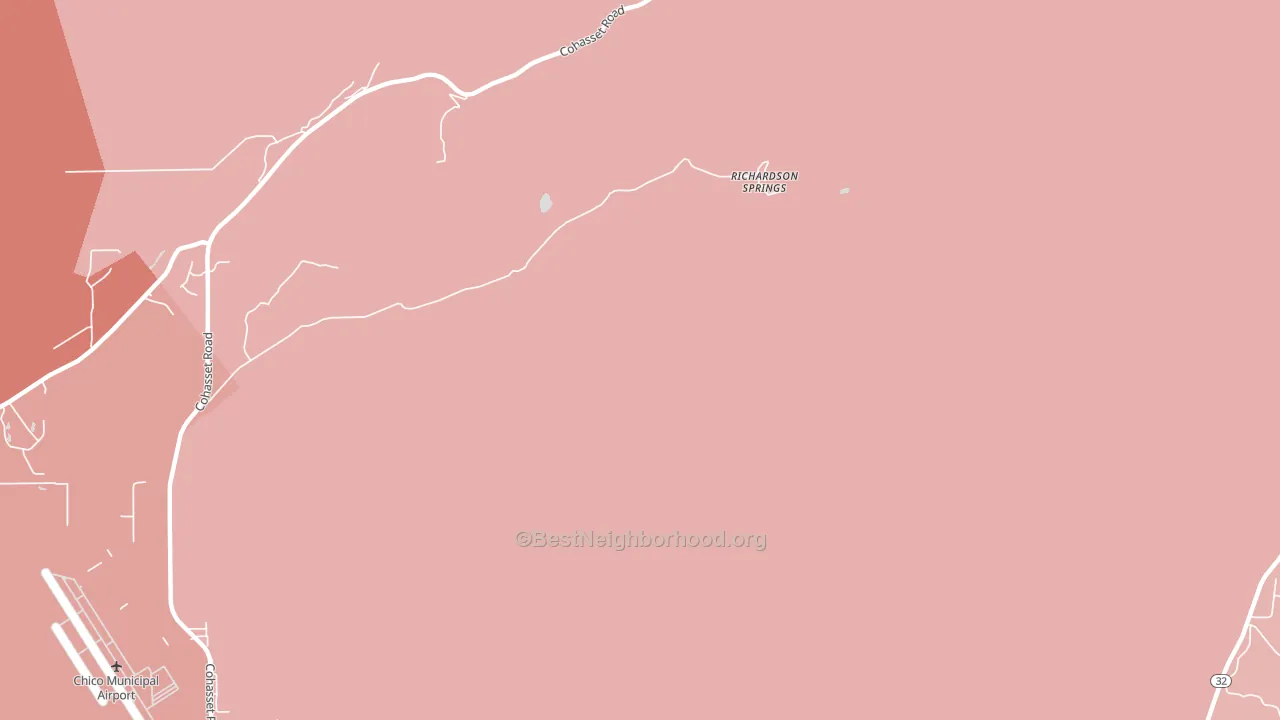 Richardson Springs, CA block-group political-lean map