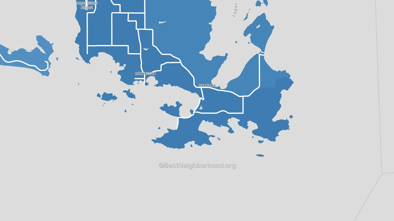 Richardson, WA block-group political-lean map