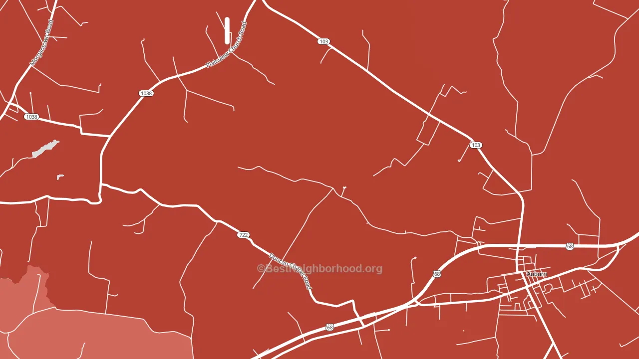 Richelieu, KY block-group political-lean map