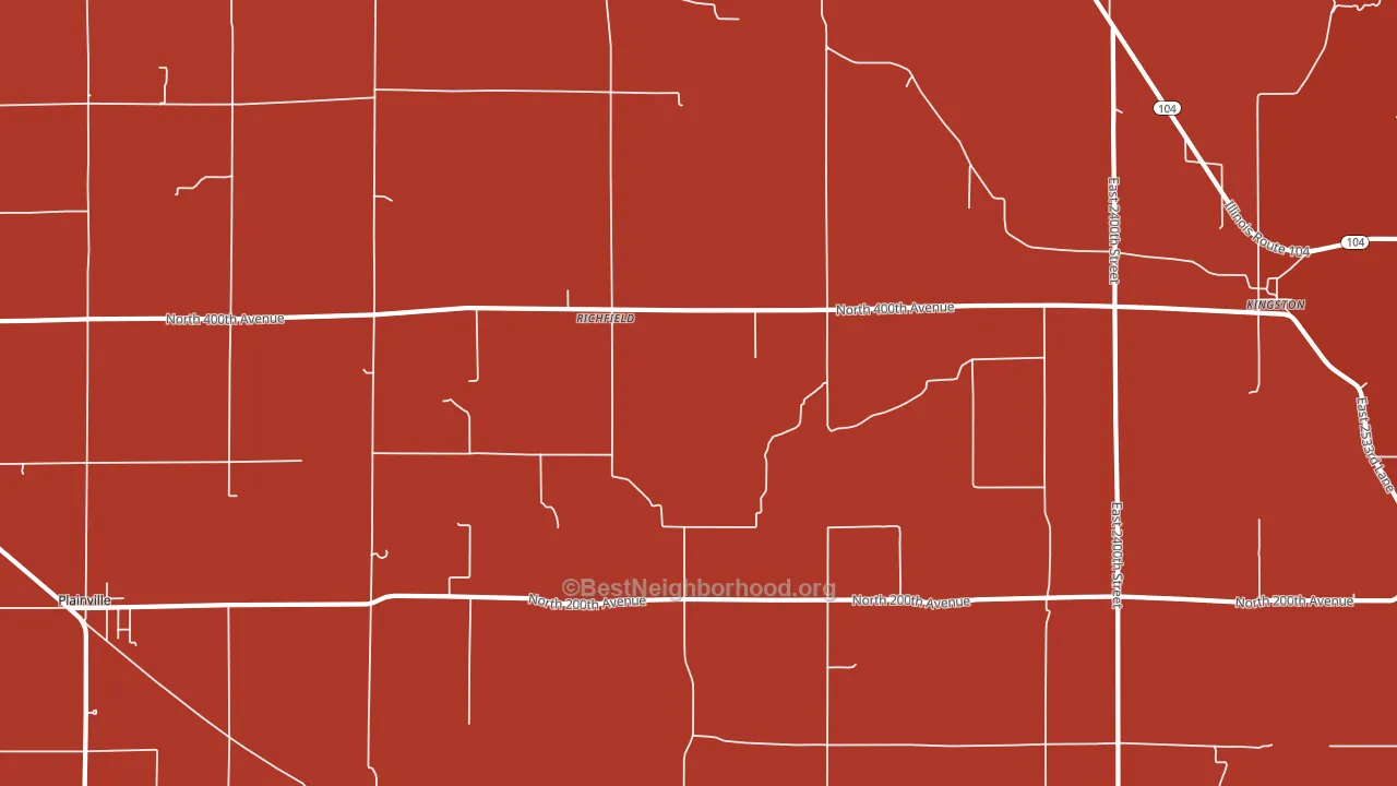 Richfield, IL block-group political-lean map