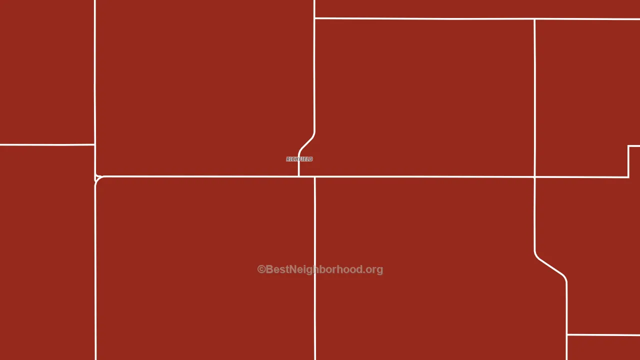 Richfield, KS block-group political-lean map