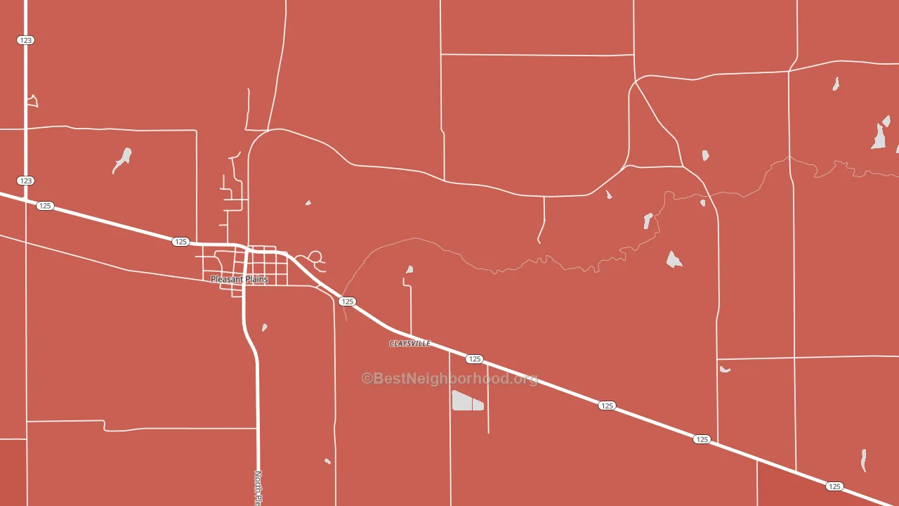 Richland, IL block-group political-lean map