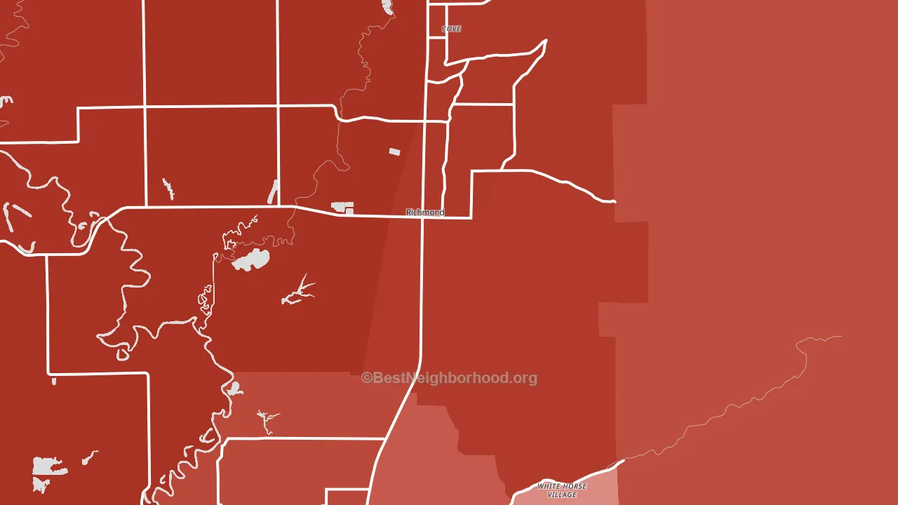 Richmond, UT block-group political-lean map
