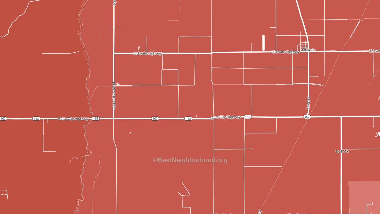 Richvale, CA block-group political-lean map