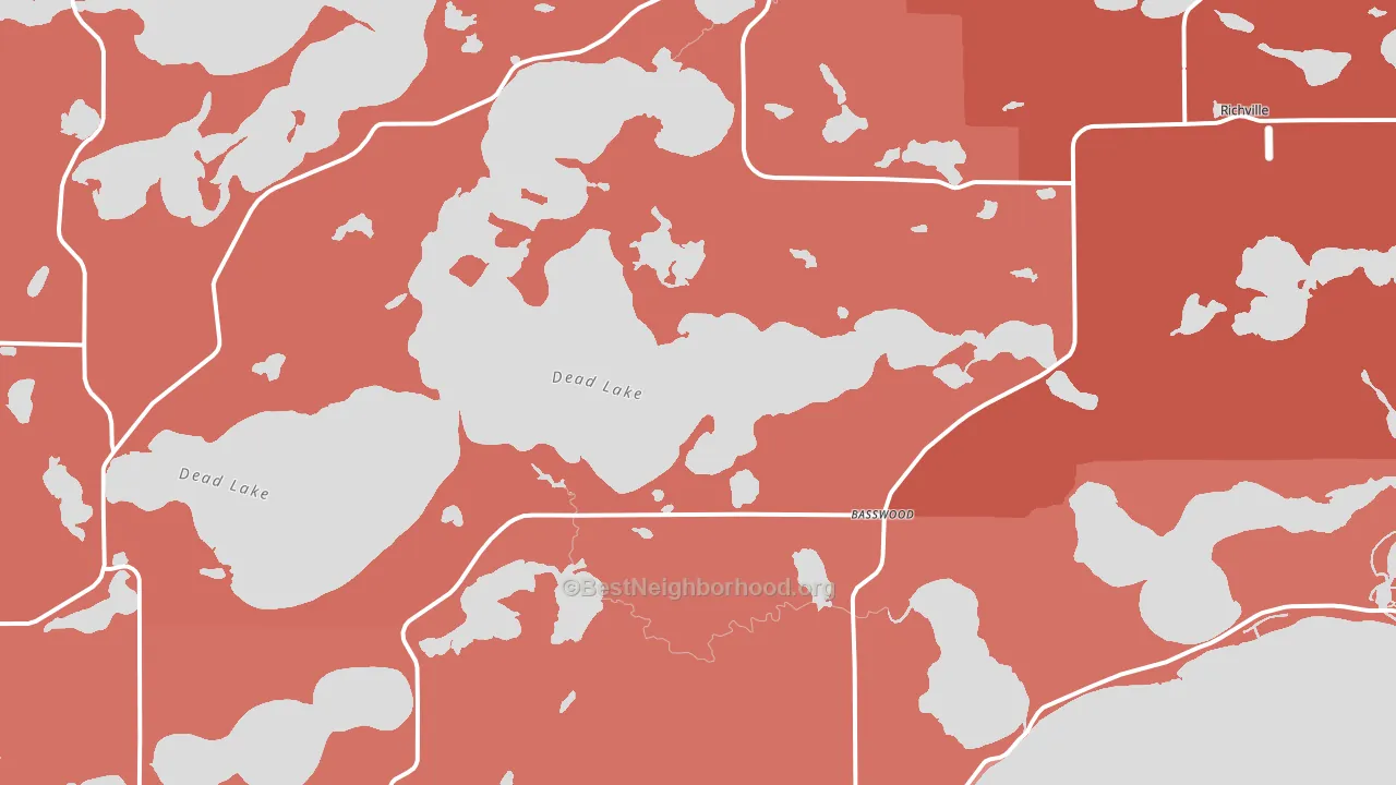 Richville, MN block-group political-lean map