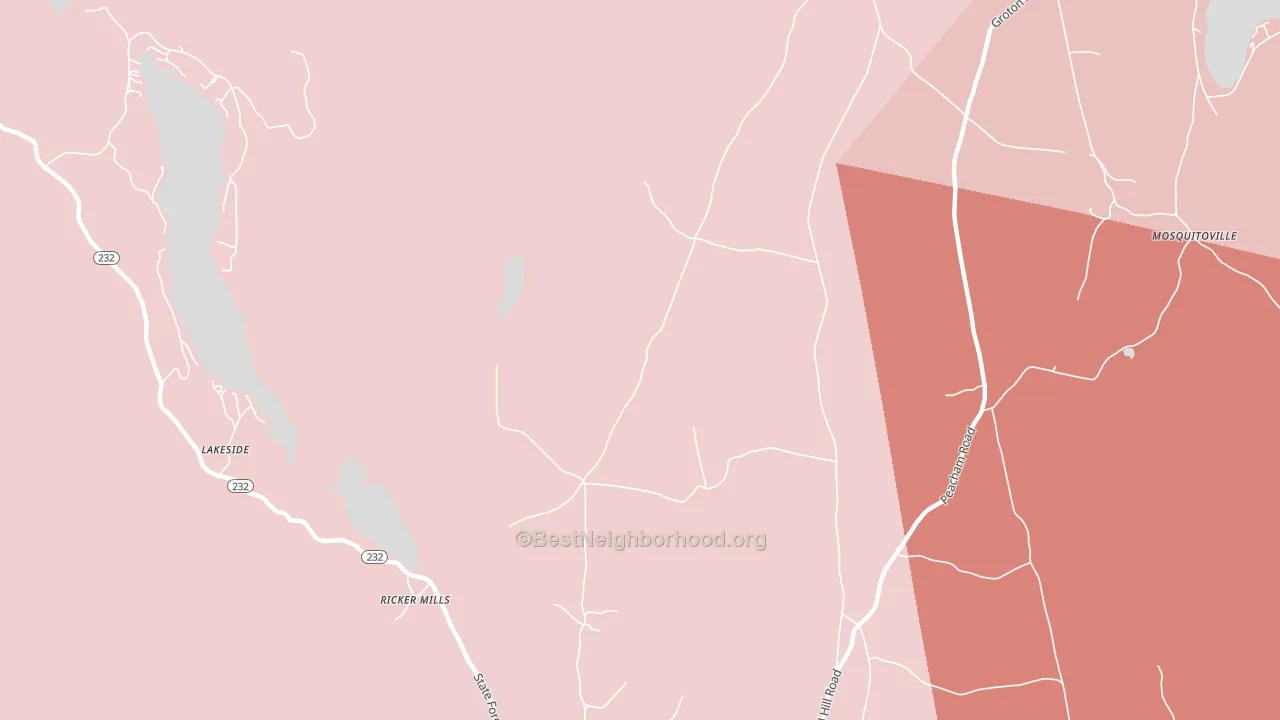 Ricker Mills, VT block-group political-lean map