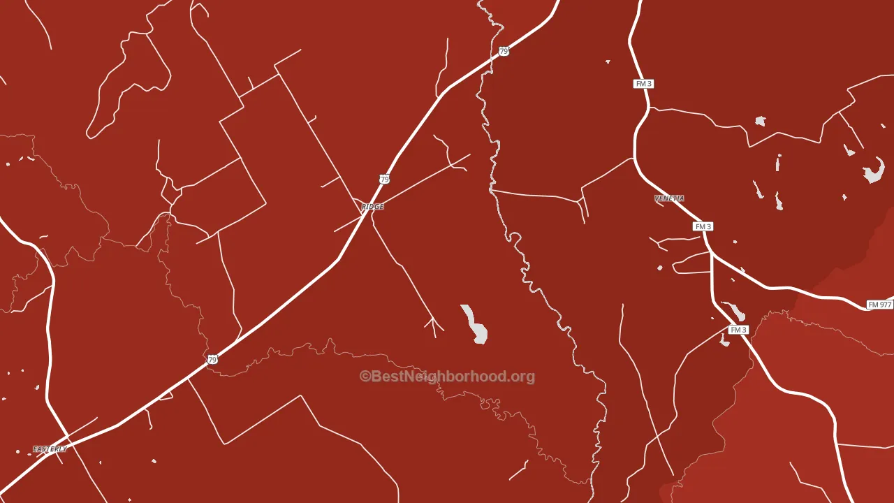Ridge, TX block-group political-lean map