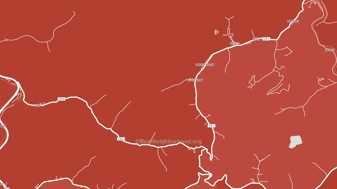 Ridgeview, WV block-group political-lean map