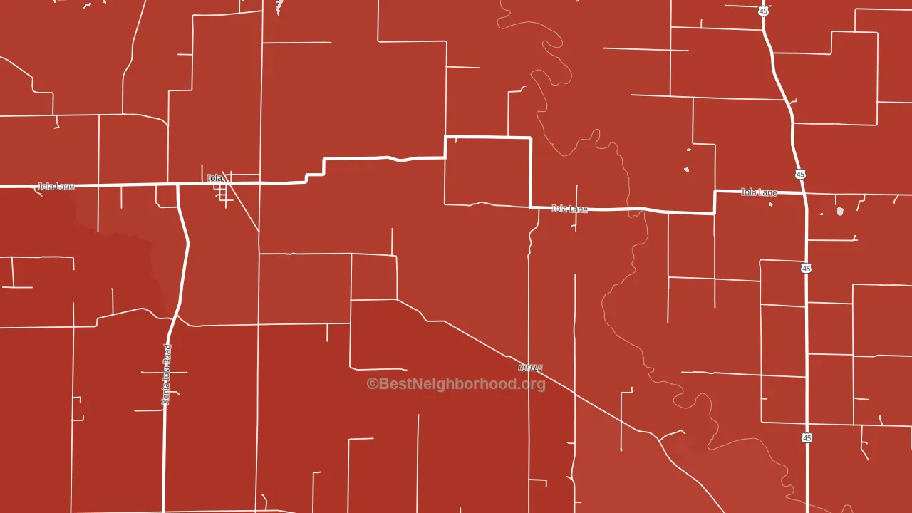 Riffle, IL block-group political-lean map