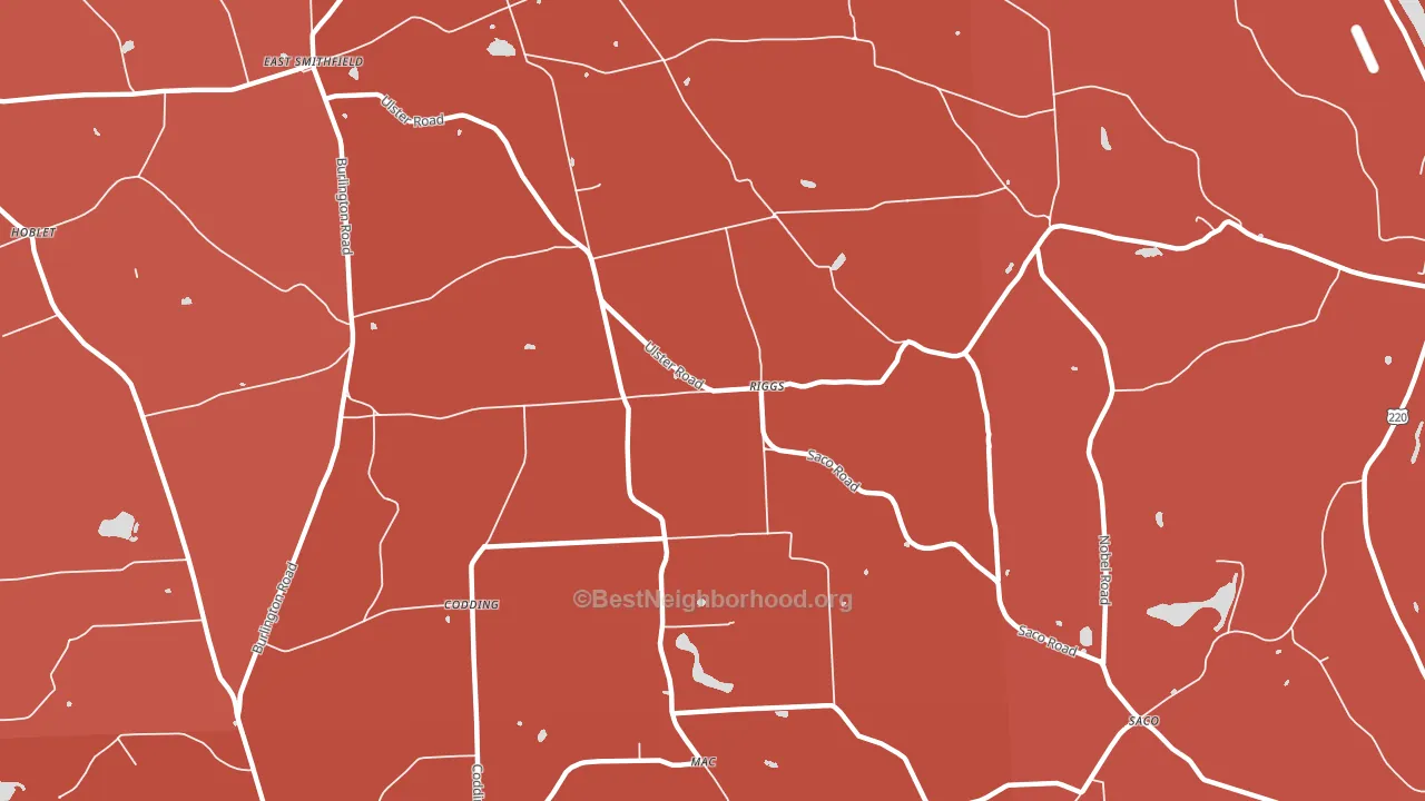 Riggs, PA block-group political-lean map