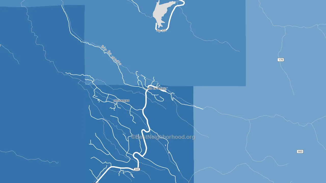 Rio en Medio, NM block-group political-lean map
