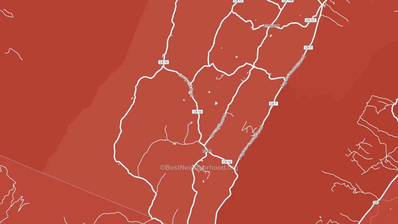 Rio, WV block-group political-lean map
