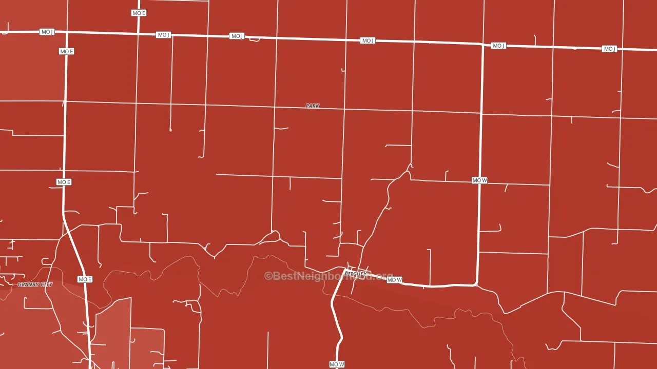 Ritchey, MO block-group political-lean map