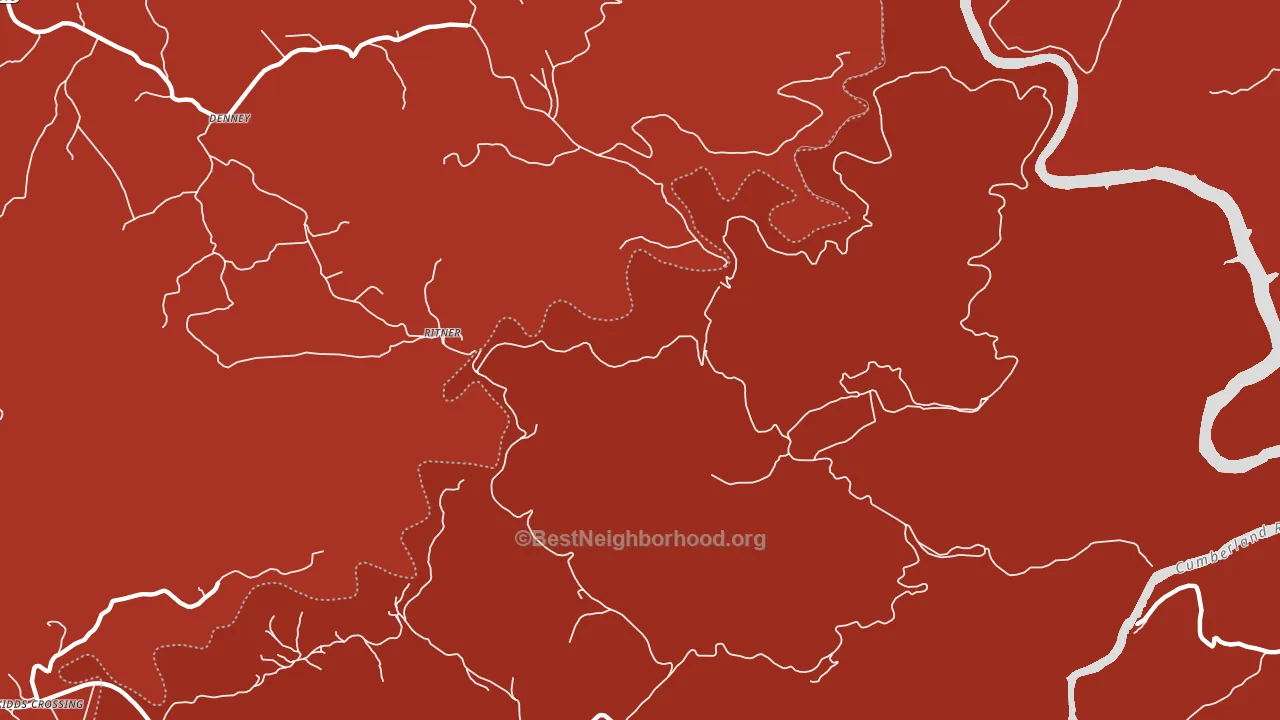 Ritner, KY block-group political-lean map