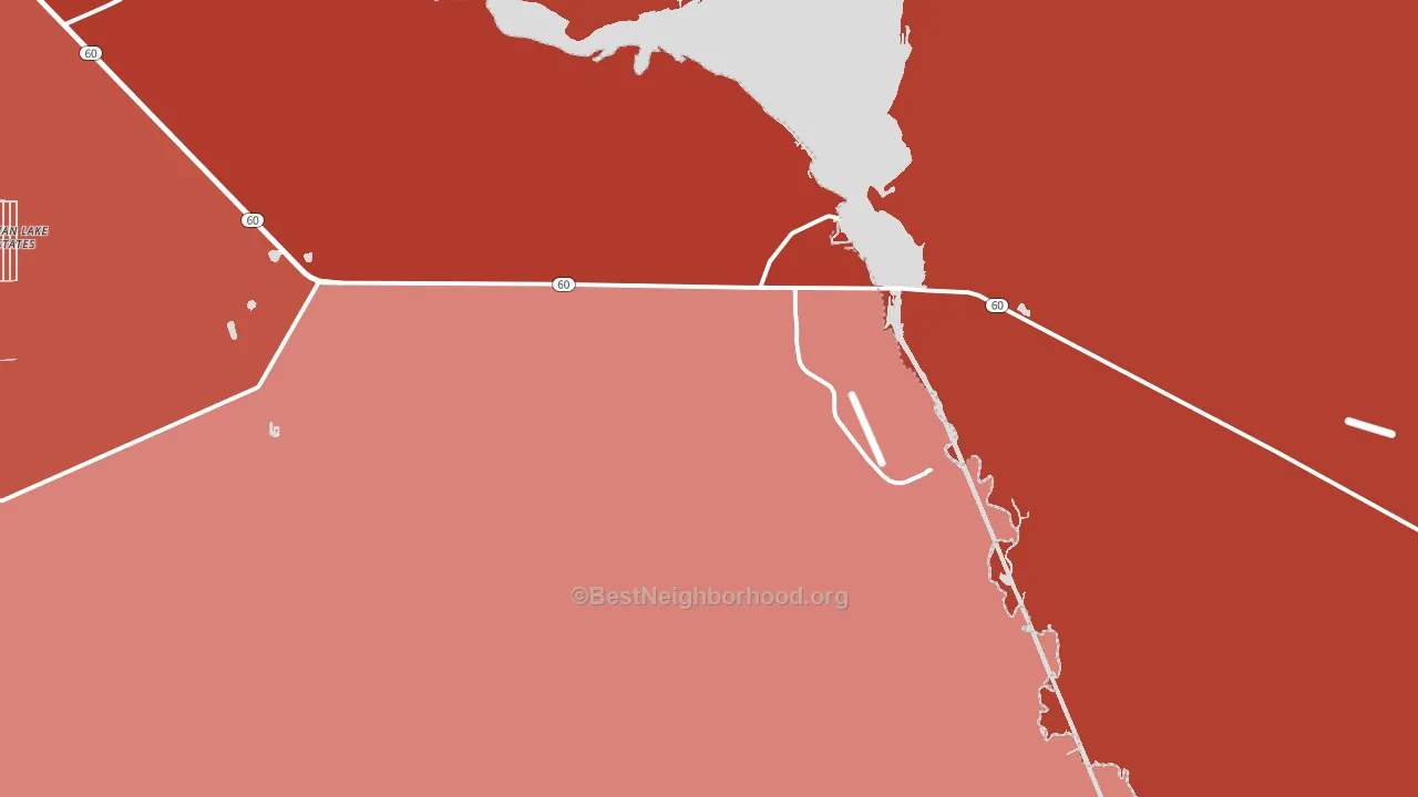 River Ranch, FL block-group political-lean map