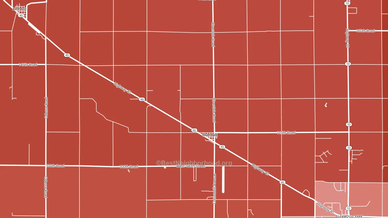 Riverdale, NE block-group political-lean map