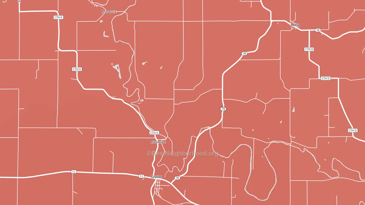 Riverside, WI block-group political-lean map