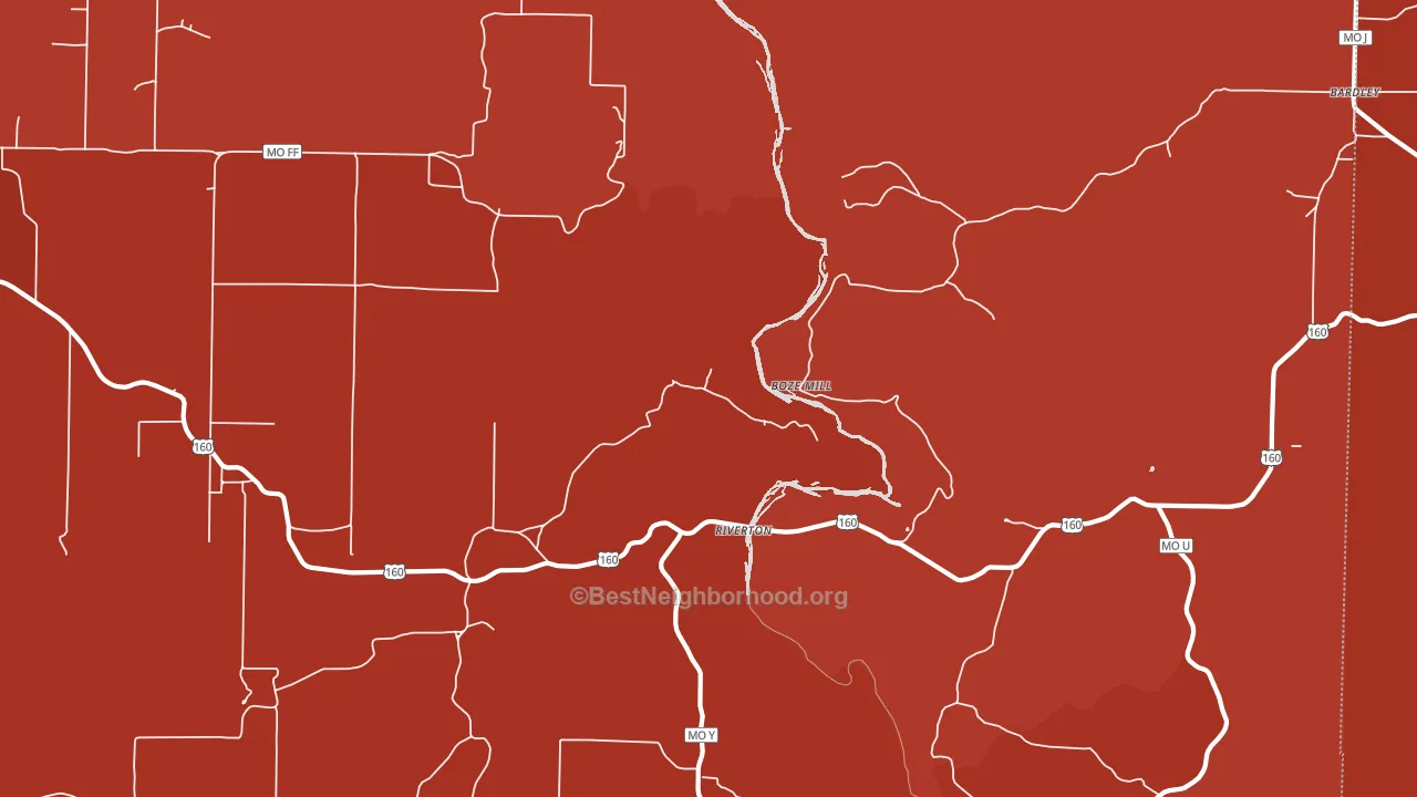 Riverton, MO block-group political-lean map