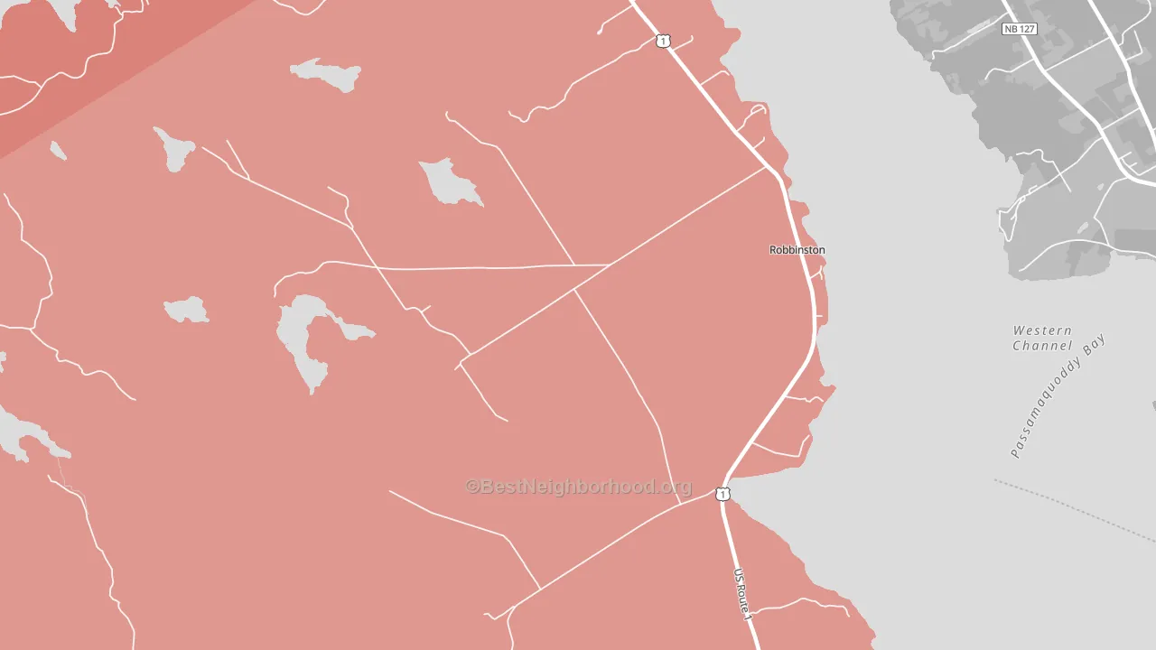 Robbinston, ME block-group political-lean map