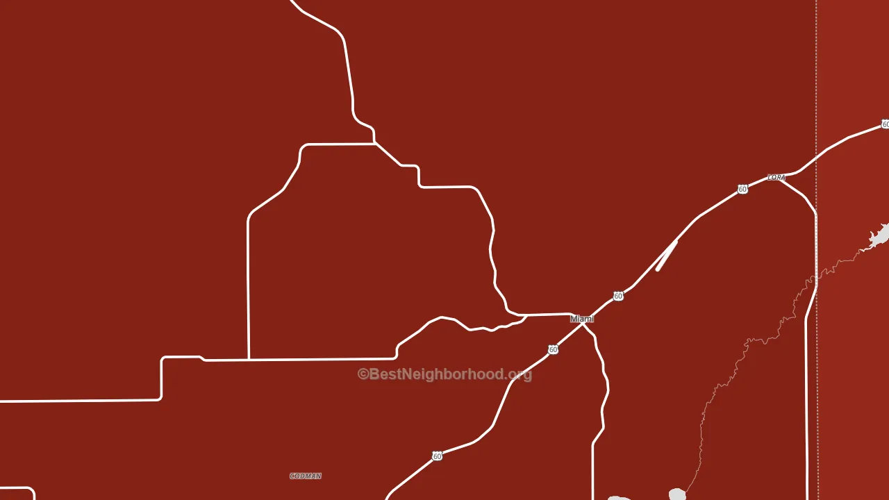 Roberts County, TX block-group political-lean map