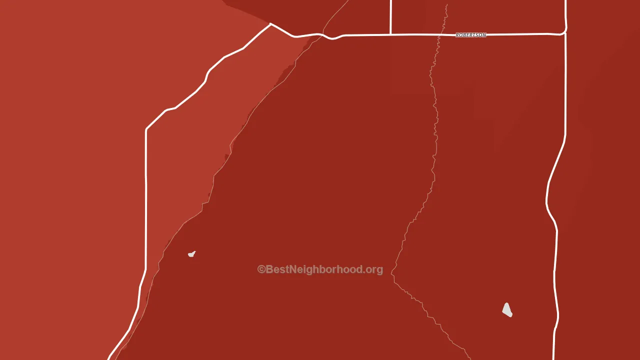 Robertson, WY block-group political-lean map