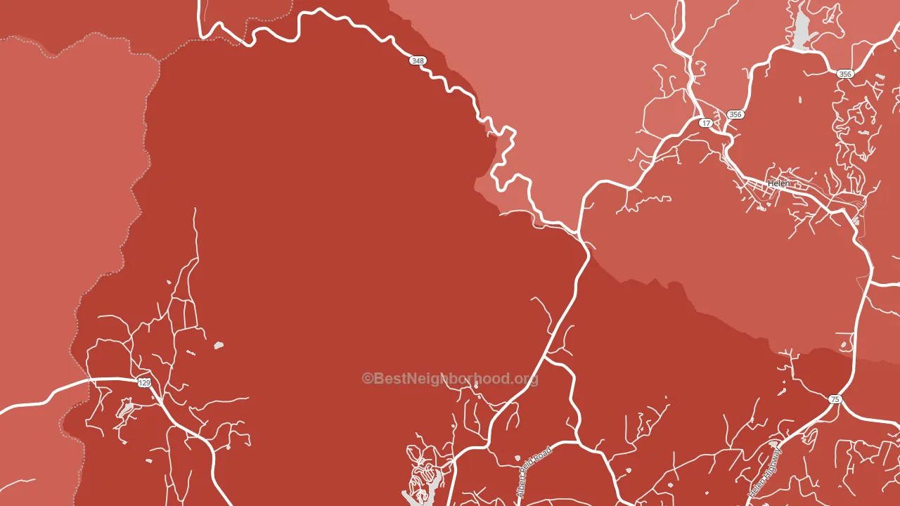 Robertstown, GA block-group political-lean map
