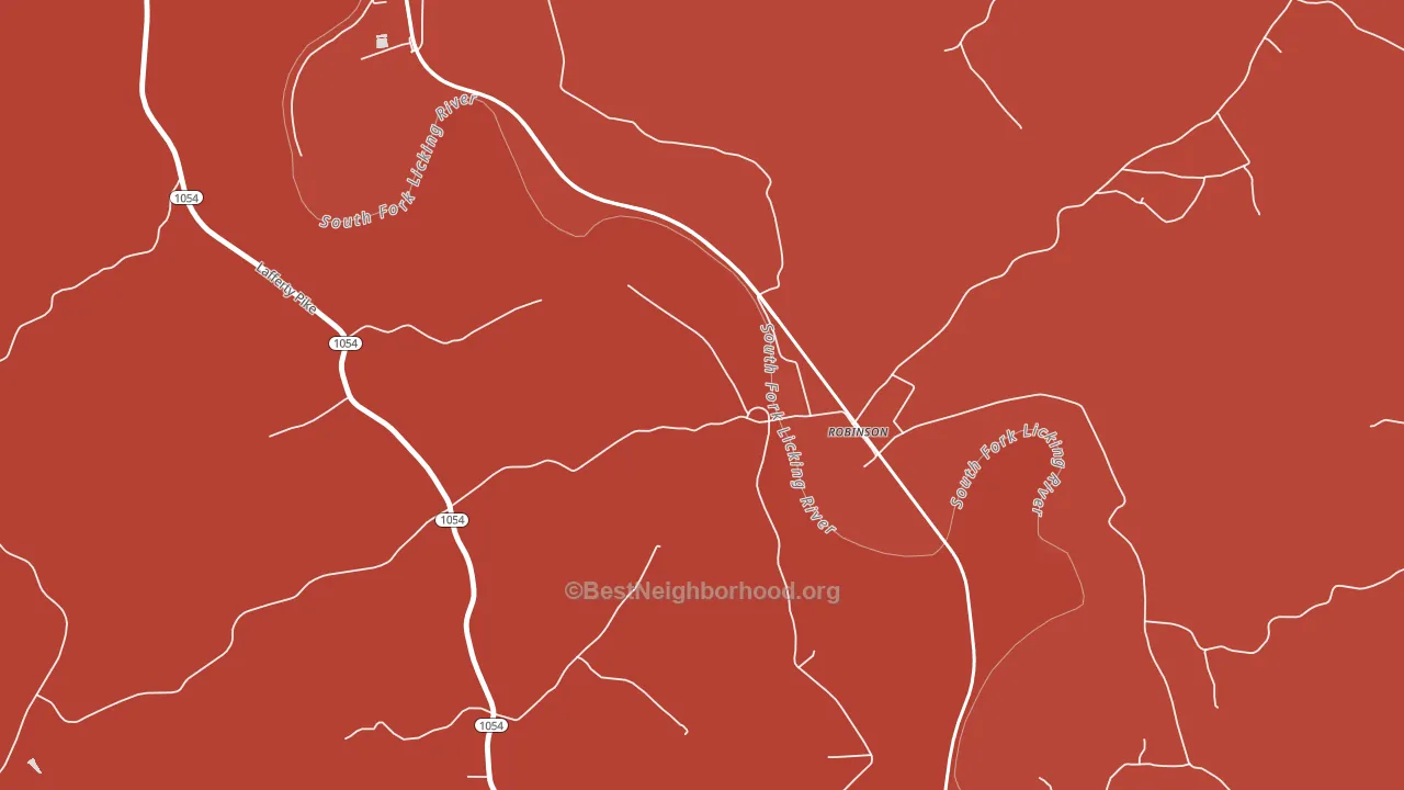 Robinson, KY block-group political-lean map