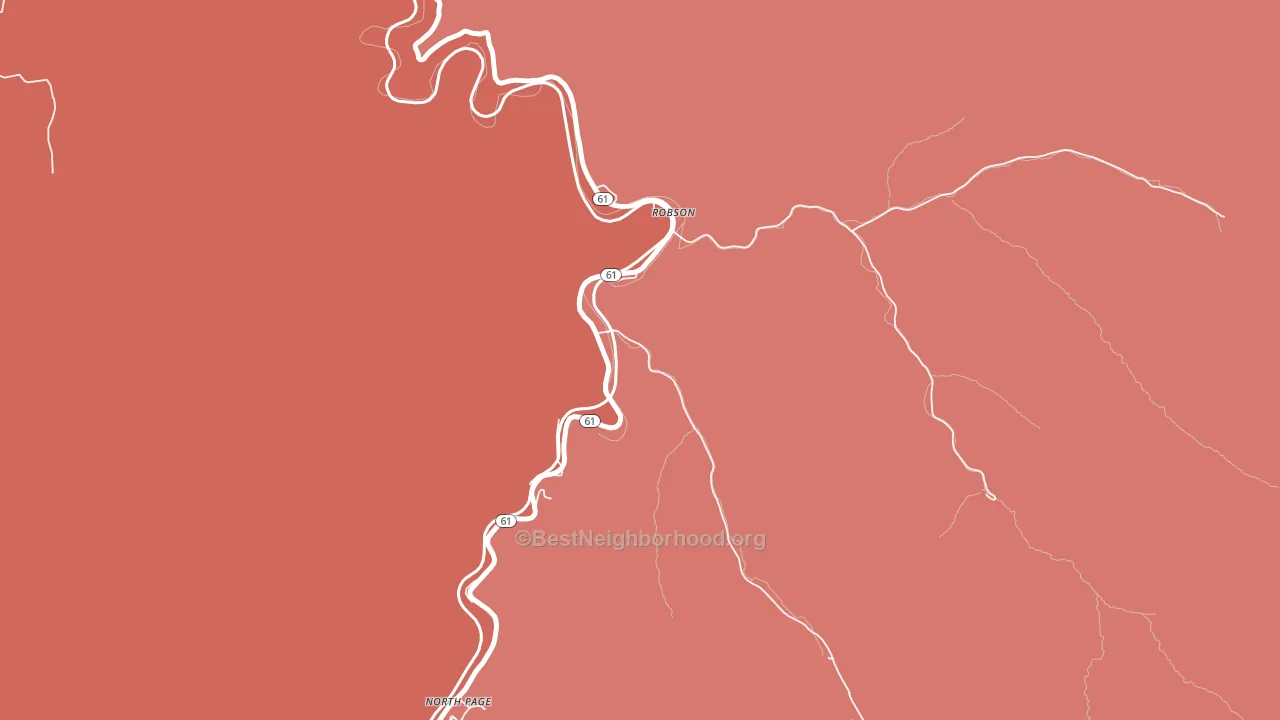 Robson, WV block-group political-lean map