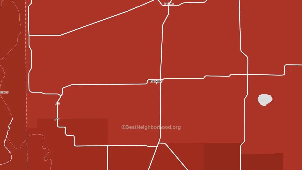 Rochester, TX block-group political-lean map