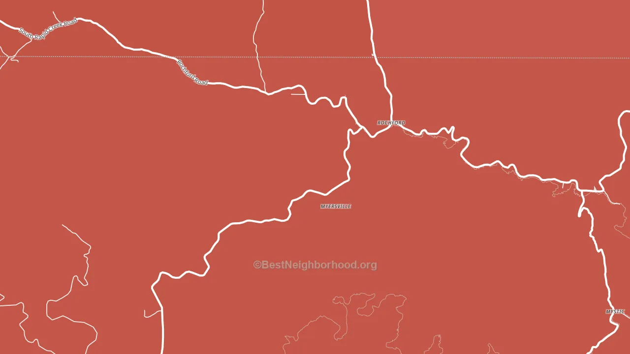 Rochford, SD block-group political-lean map