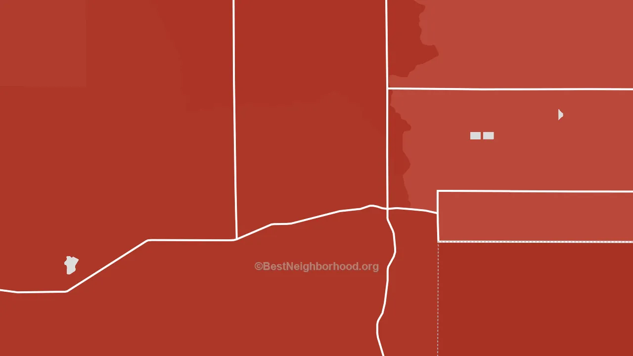 Rock Creek, ID block-group political-lean map