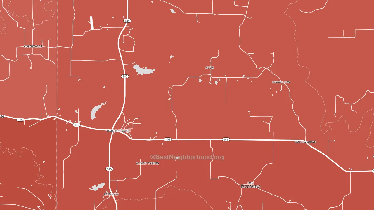 Rock, IL block-group political-lean map