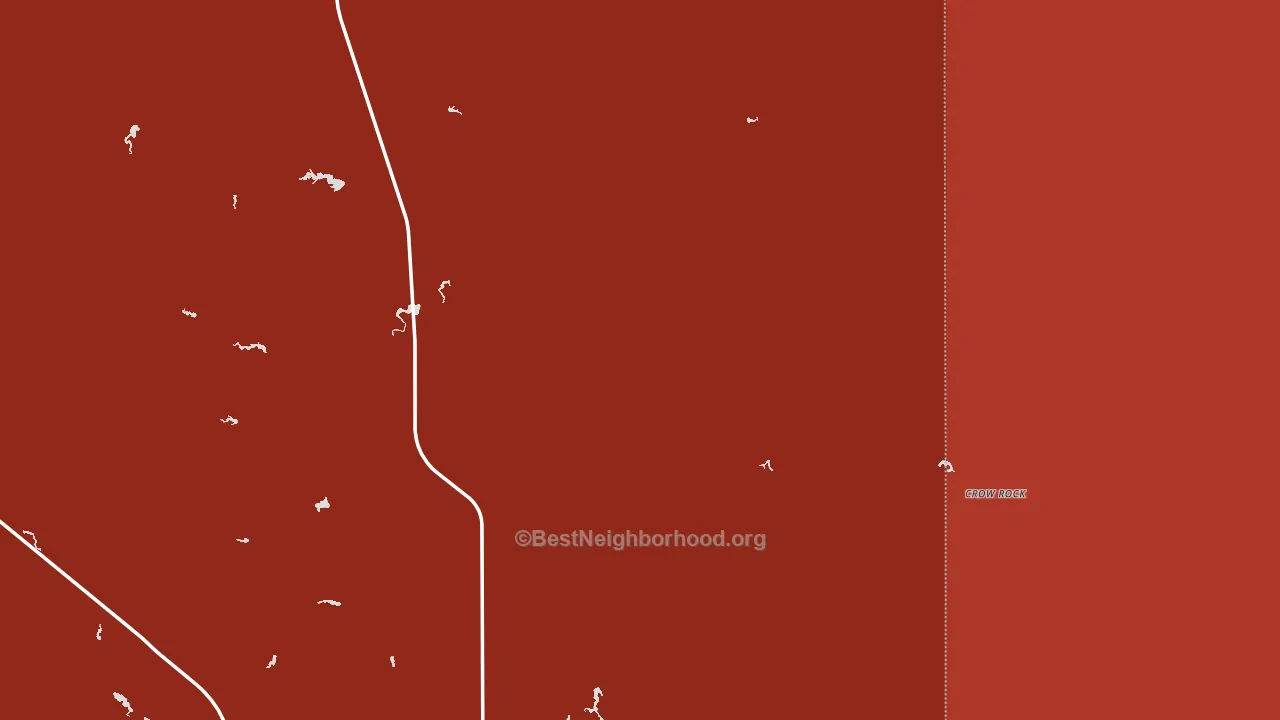 Rock Springs, MT block-group political-lean map