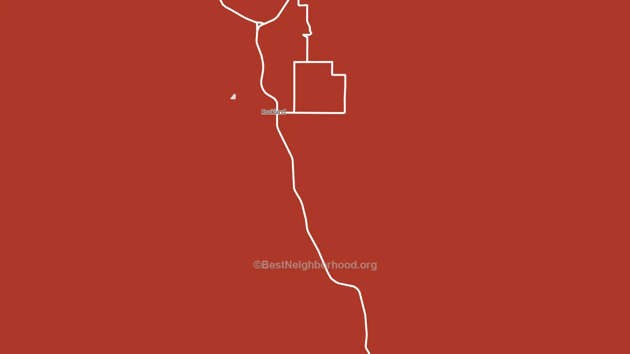 Rockland, ID block-group political-lean map