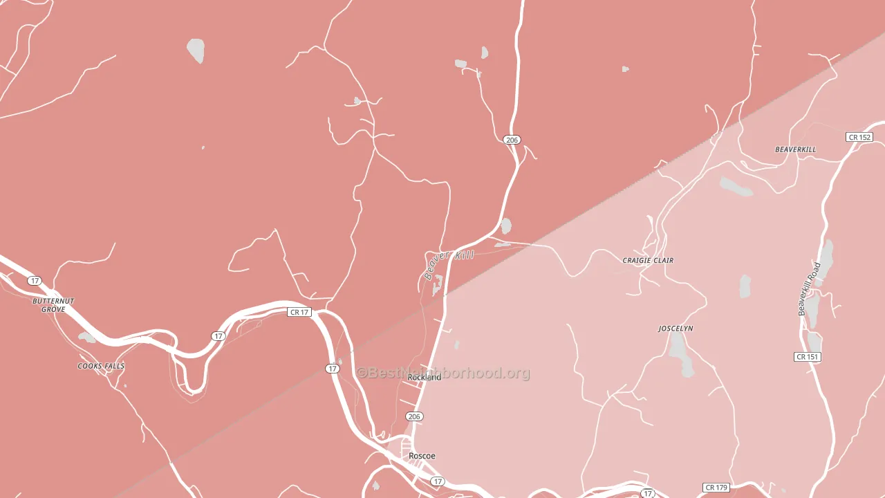 Rockland, NY block-group political-lean map